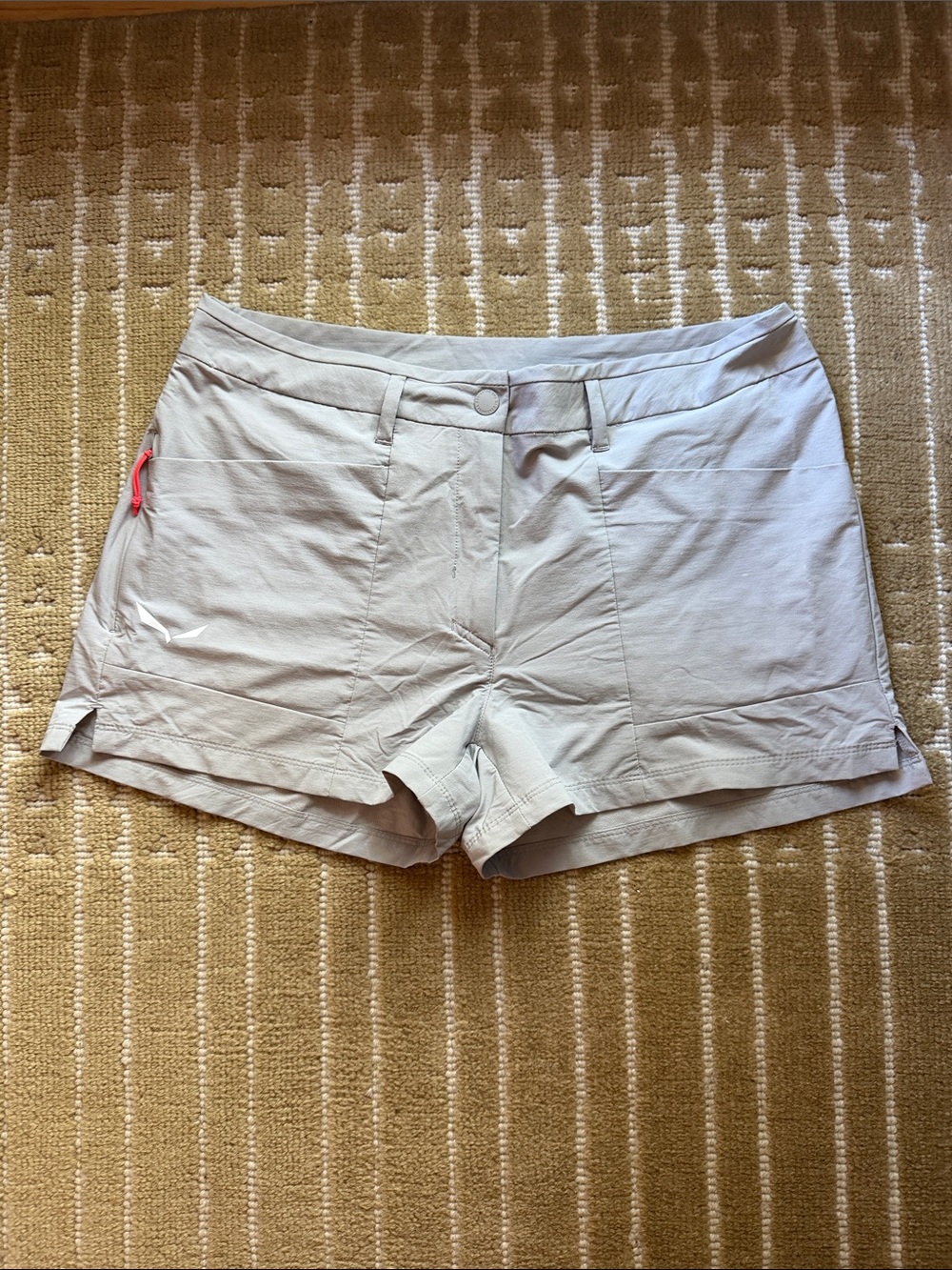 Salewa Women's Puez Durastretch Cargo Trail Shorts - light grey, Size XL